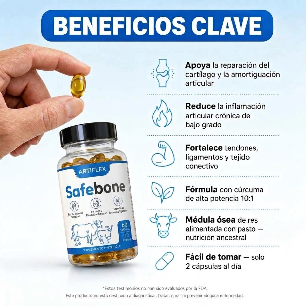 Safebone® — Alivia de forma natural la inflamación de articulaciones para recuperar movimiento cómodo y sin dolor